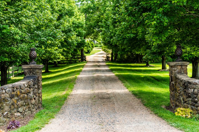 Gravel And Tar Paving