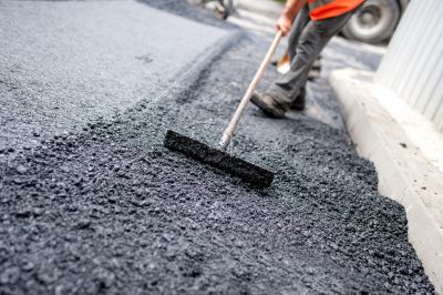 Asphalt Paving Near a Home
